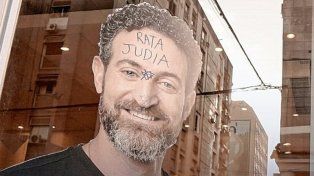 Pintadas antisemitas en un local partidario del exministro de Gobierno provincial