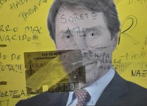 Fuerte repudio de la DAIA a pintadas antisemitas contra Eduardo Feinmann