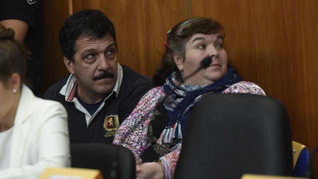 Sin pruebas. Gabriel Strumia y su esposa el día en que fueron absueltos.