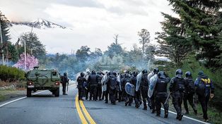 Fuerte operativo para el desalojo de mapuches en Villa Mascardi