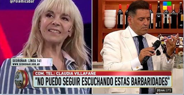 Explotó Claudia Villafañe y salió al cruce del abogado de Morla en un programa de TV