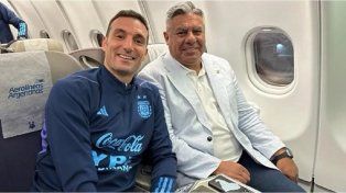 Lionel Scaloni y Claudio Tapia