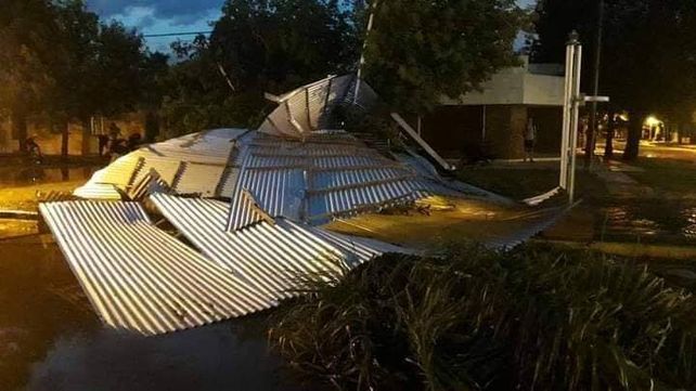 Los destrozos en la localidad El Trébol. (El Trébol Digital)