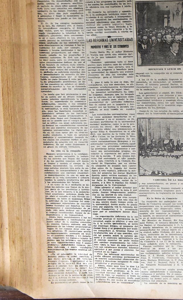 Página del archivo del diario La Capital del 15 de junio de 1916.