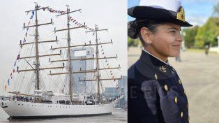 Selena Santana, la hernandariense a bordo de la Fragata ARA Libertad