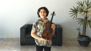 Marcos Carreras, el violinista prodigio que debutó en el Colón, visitó Paraná