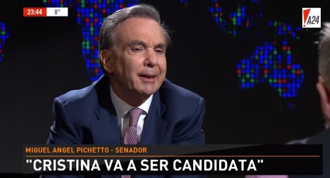 Pichetto considera que Cristina va a ser candidata a Presidenta