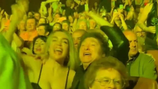 Milei y Fátima disfrutaron juntos del show&nbsp;