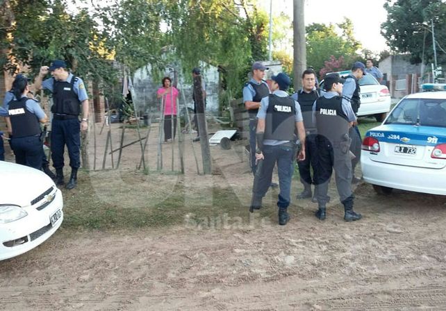 Durante el operativo realizado para dar con los detenidos en Santa Rosa de Calchines.