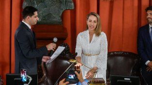 La vicegobernadora Laura Stratta juró como diputada provincial.
