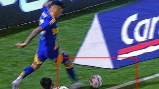 Video: la jugada de la polémica en el gol de Boca ante Talleres