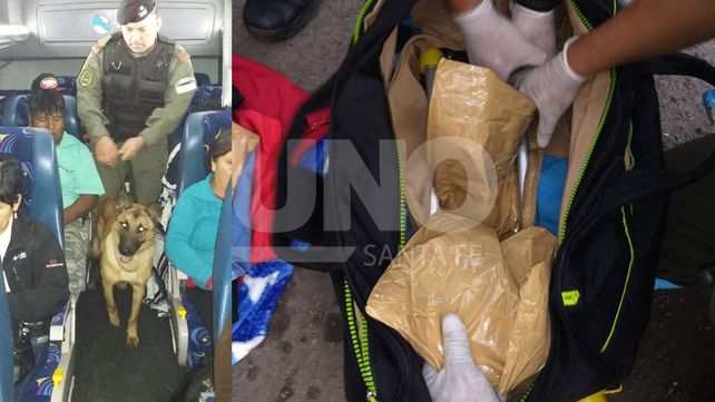 Entraron ilegalmente al país y llevaban más de 6 kilos de cocaína en el colectivo