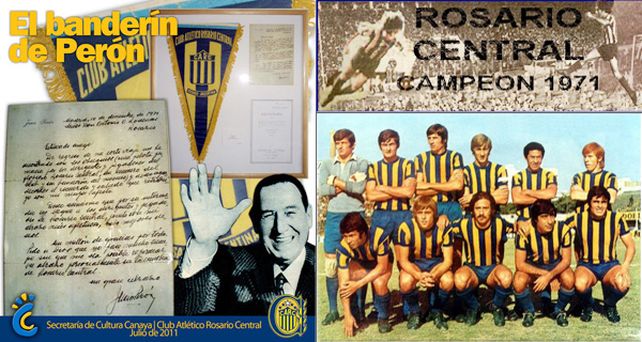 Central recupera en un remate un bander&iacute;n que Tito Rodenas le regal&oacute; al general Per&oacute;n