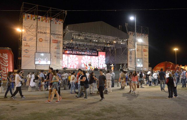 El escenario central de Colectividades no tendrá actividad esta noche. (foto: Alfredo Celoria)
