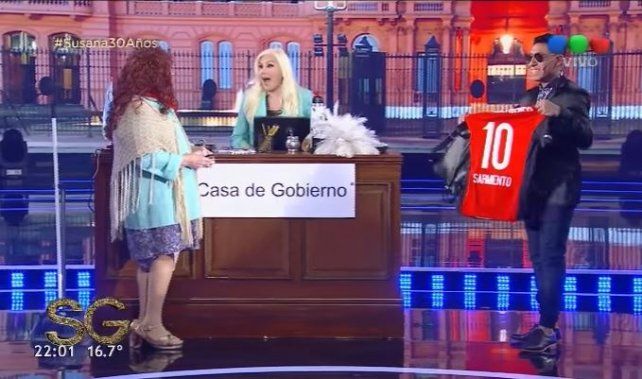 Brian Sarmiento bailó con Susana, prometió cuidar la 10 de Messi y le ganó a Lanata