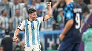 Julián Álvarez se sumó al equipo en la última práctica&nbsp;