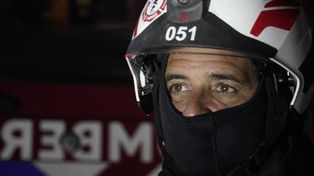 Sargento Omar DAmbrossio, jefe de los Bomberos Voluntarios de Funes. “Necesitamos que se sumen más personas. No es fácil dedicarse. Lo primero que hay que tener es vocación”