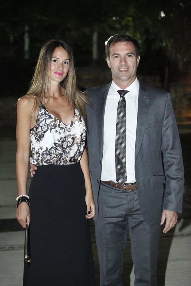 Hernán Piva (gerente de Osde) y su esposa Eliana.