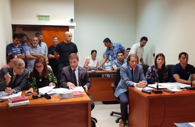 Imagen de la audiencia preliminar realizada en los Tribunales de Vera
