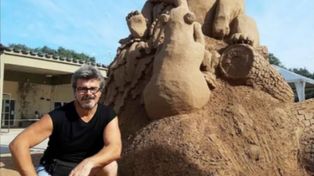 La obra del Monumento a la Bandera formará parte de un movimiento llamado “arte efímero” y comenzará a plasmarse el día miércoles.