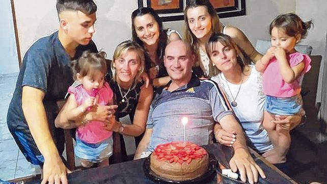 En familia. Germán Etichetti junto a su esposa Lorena