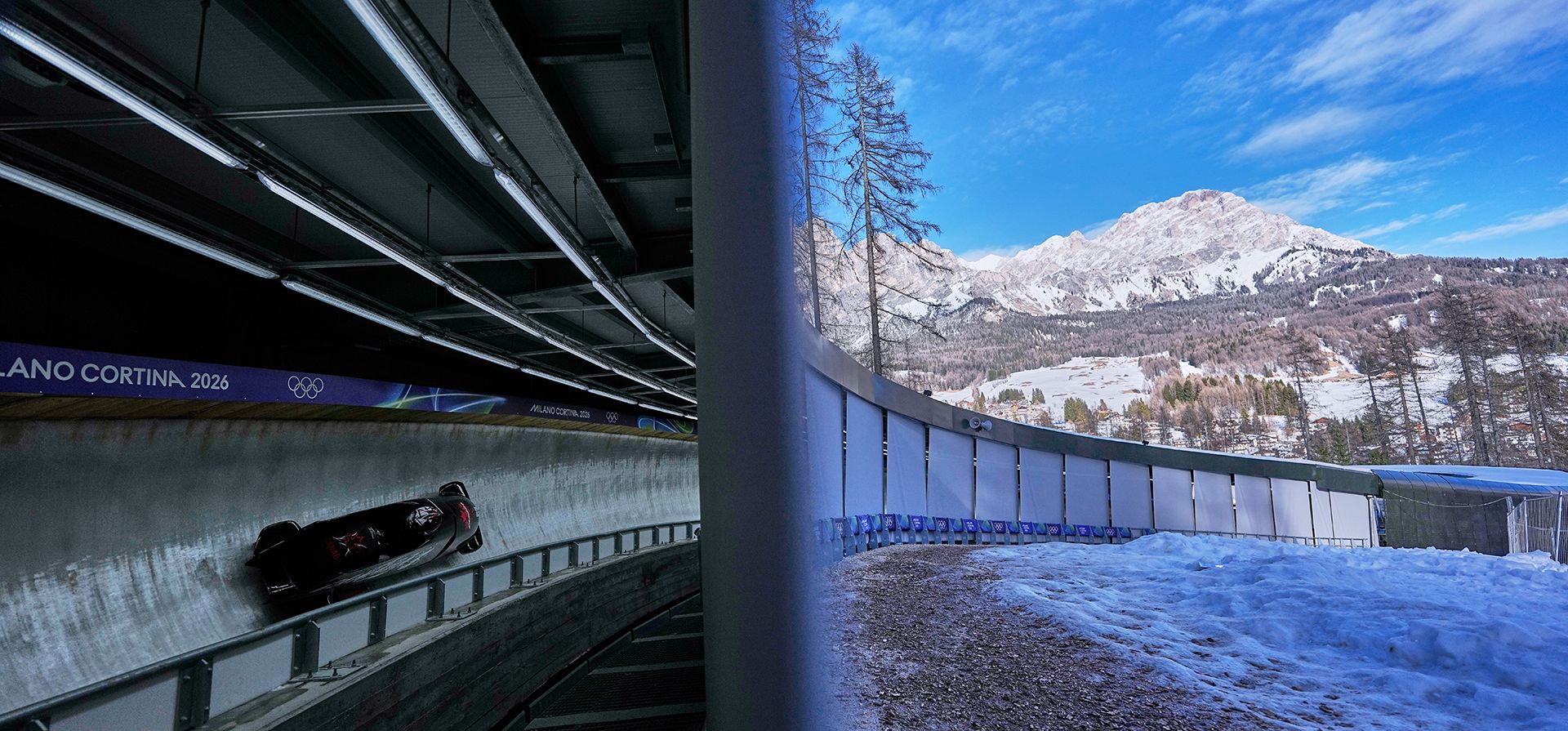 La canadiense Bianca Ribi (derecha) se desliza por la pista durante un entrenamiento de bobsleigh entre dos mujeres en los Juegos Olímpicos de Invierno de 2026, en Cortina d'Ampezzo, Italia, el miércoles 18 de febrero de 2026. (Foto AP/Alessandra Tarantino) La canadiense Bianca Ribi (derecha) se desliza por la pista durante un entrenamiento de bobsleigh entre dos mujeres en los Juegos Olímpicos de Invierno de 2026, en Cortina d'Ampezzo, Italia, el miércoles 18 de febrero de 2026. (Foto AP/Alessandra Tarantino)