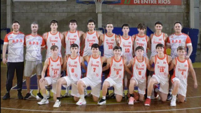 El equipo de la APB que competirá en el Campeonato Entrerriano de Selecciones U17 Masculino.