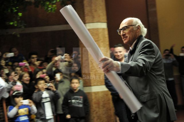 Los hinchas xeneizes viendo a su ídolos.
