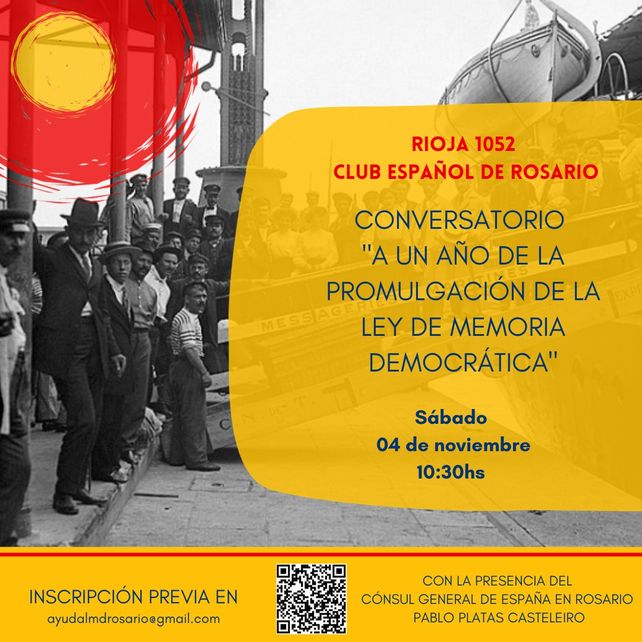 Este sábado 4 de noviembre se hablará de la ley en el Club Español.
