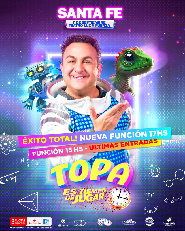 Diego Topa trae su último y exitoso espectáculo a Santa Fe Diego Topa trae su último y exitoso espectáculo a Santa Fe