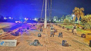 Concordia: Prefectura incautó un cargamento millonario de cigarrillos