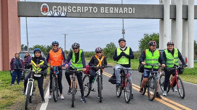 La peregrinación en bicicleta desde Conscripto Bernardi a San Nicolás cumple 20 años