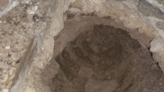 El boquete del pabellón I de la cárcel de Las Flores