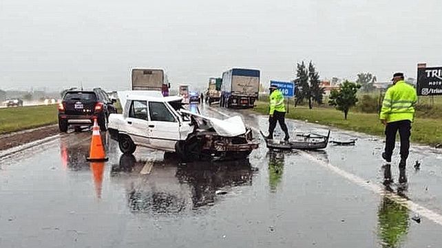 El accidente sucedió en la autopista Rosario - Santa Fe a la altura de Villa Gobernador Gálvez