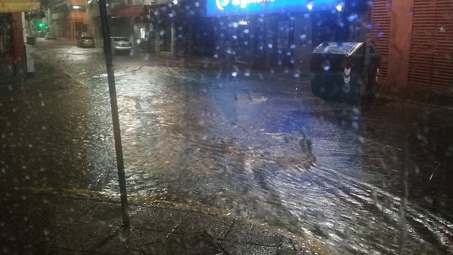 Calles anegadas.