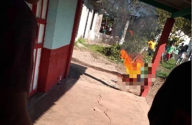Quemaron vivo a un hombre acusado de violar y decapitar a una nena
