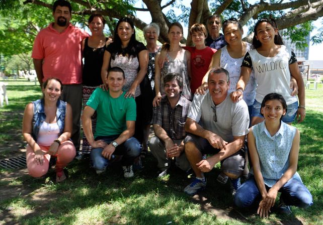 Integración. Hace poco hubo un encuentro de las familias participantes.