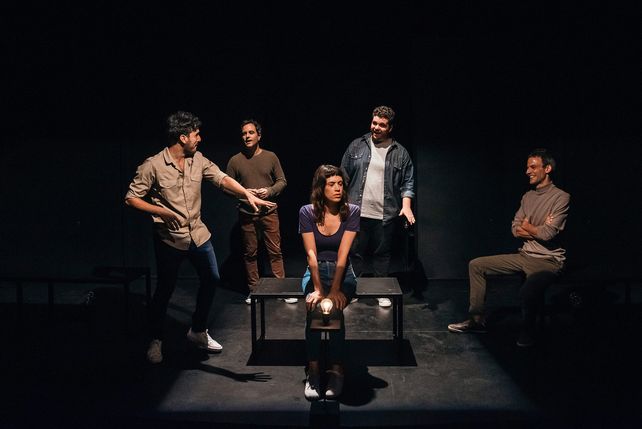 El elenco original porteño en la puesta de Buenos Aires.