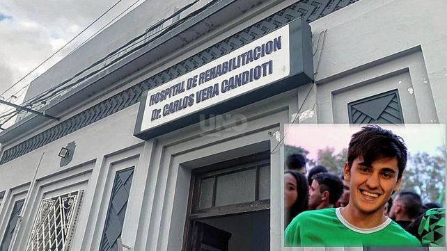 Lucio Belfiori está realizando la rehabilitación en el hospital Carlos Vera Candioti