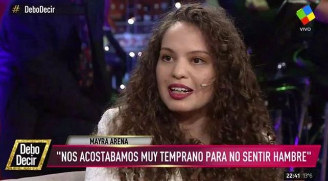 Mayra Arena: “Ser pobre es acostarse a dormir y soñar que comés”