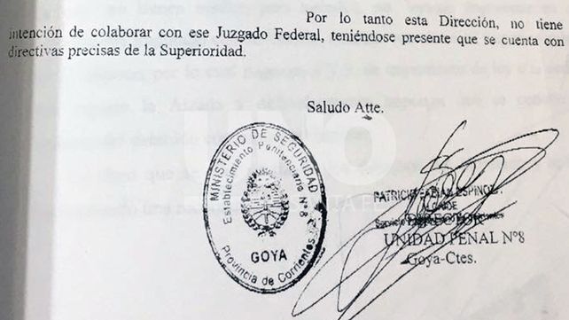 Le niegan colaboración desde Corrientes al juez federal Aldo Alurralde