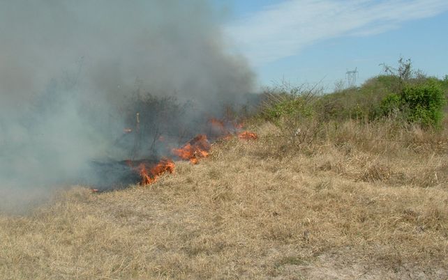 Alerta por incendios de pastizales en zonas rurales