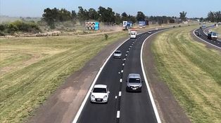 La autopista Rosario-Córdoba en inmediaciones del lugar sonde se produjo el siniestro vial en 2018.