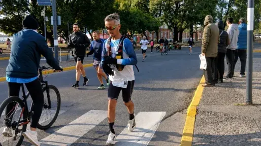 Guillermo Carmarán cumplió el sueño de ser maratonista en Rosario