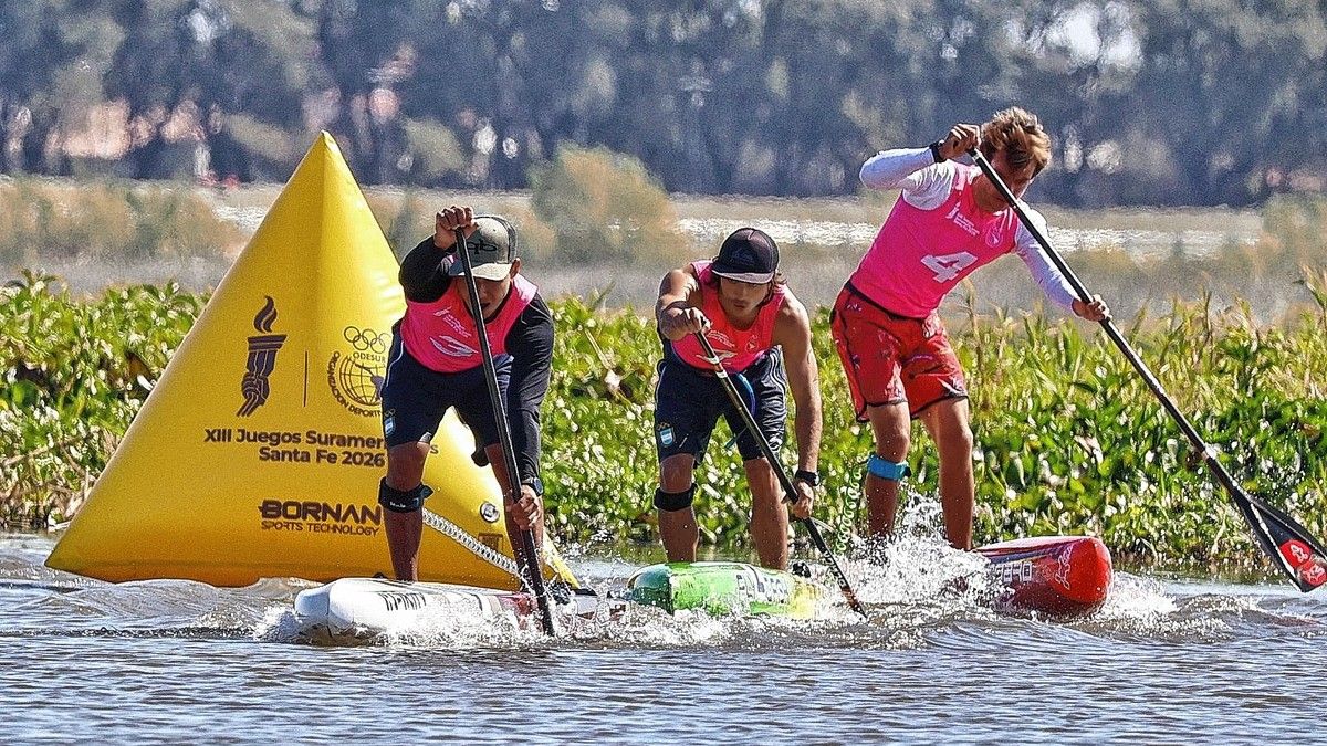 Uno Santa Fe | SUP: Santino y Juliette brillaron en la Laguna Setúbal y le dieron dos oros a Argentina