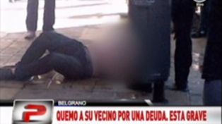 Un vecino le prendió fuego luego de una discusión por una deuda en Palermo