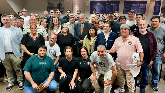 Rosarina. Mario Giammaría junto a los delegados. La casa madre puso en marcha el&nbsp; Programa de Fortalecimiento de clubes.