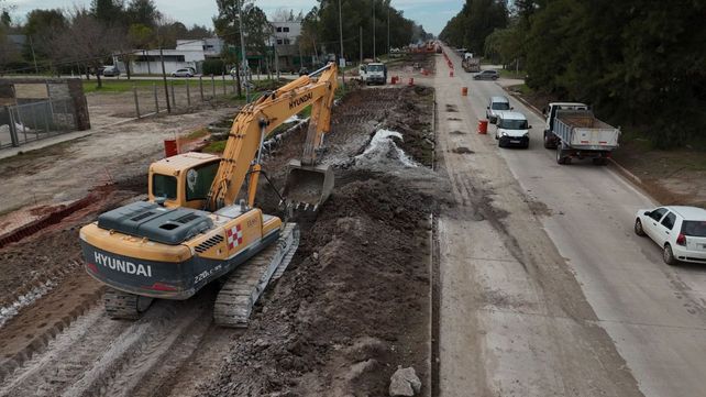 Continúan los trabajos en avenida Newbery
