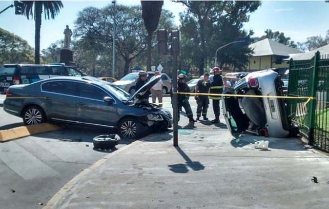 El accidente de produjo en las inmediaciones del Jardín Japonés de Palermo.