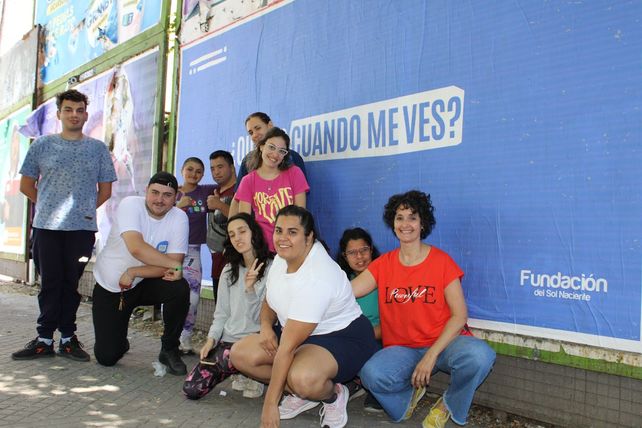 Desde noviembre, se pueden encontrar los mensajes de la campaña en las calles de Rosario. Crédito: Fundación del Sol Naciente